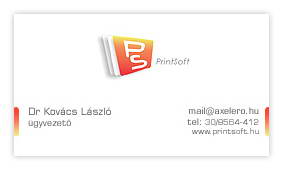 Printsoft névjegykártya